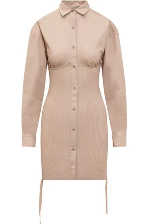 ANDREADAMO Geripptes Minikleid
