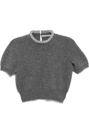 Alexander Wang T-Shirt mit Kristallbesatz