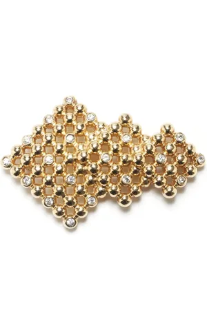 Dior 1990-2000s Brosche mit Strass