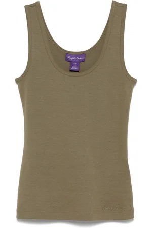 Ralph Lauren Fein geripptes Tanktop
