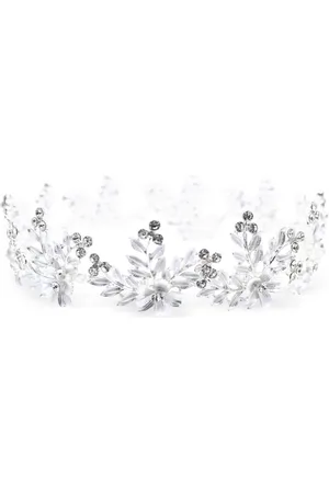 Tulleen Krone mit Blumenkranz