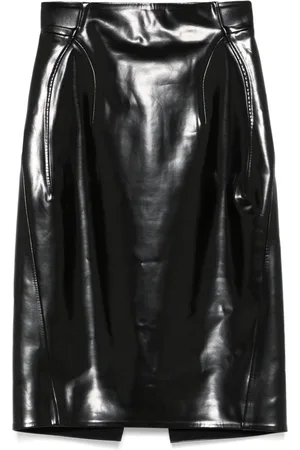 MUGLER Minirock aus Faux-Leder