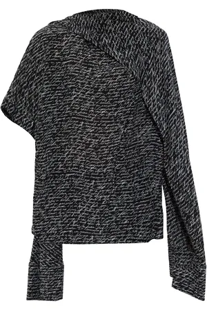 Balmain Bluse mit Schriftzug-Print