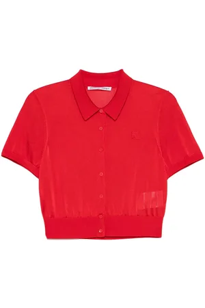 Alexander Wang Polo-Cardigan mit Logo-Stickerei