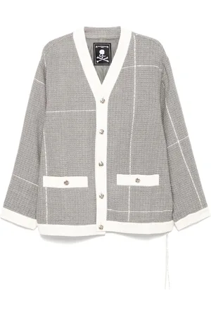 MASTERMIND Cardigan mit geprägten Knöpfen