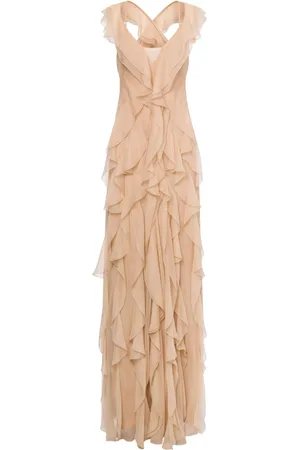 Alberta Ferretti Abendkleid mit Rüschen