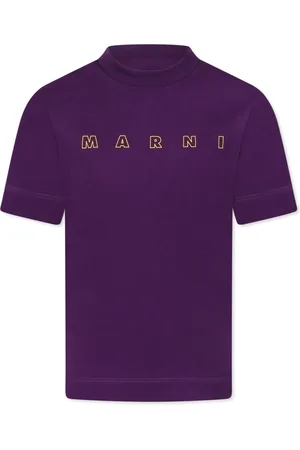 Marni T-Shirt mit Logo-Print