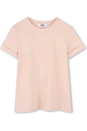 Chloé T-Shirt mit Logo-Stickerei
