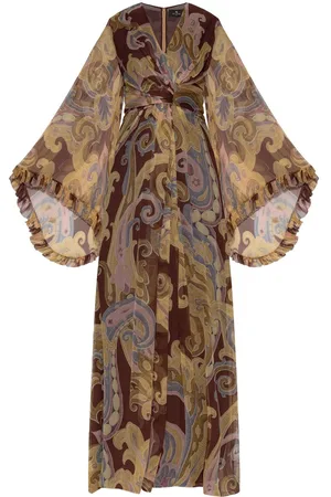 Etro Seidenmaxikleid mit Paisley-Print