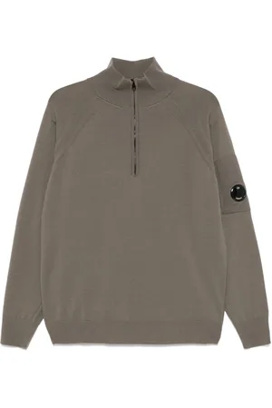C.P. Company Pullover mit Linsen-Detail