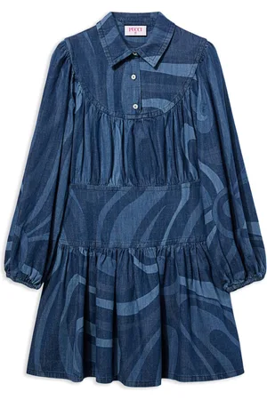 PUCCI Junior Kleid mit Marmo-Print
