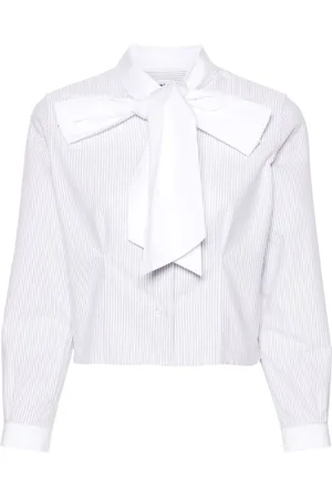 Thom Browne Bluse mit Schleifenkragen