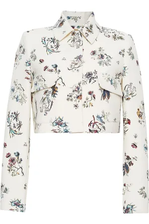 ADAM LIPPES Jacke mit Blumenmuster