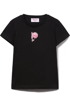 PUCCI Junior T-Shirt mit Logo-Print