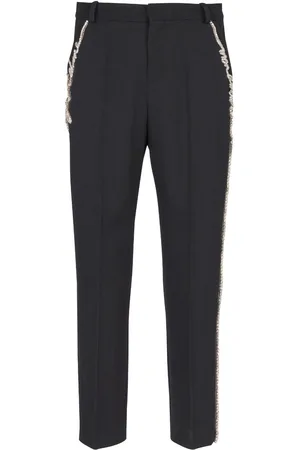 Balmain Straight-Leg-Hose mit Strass