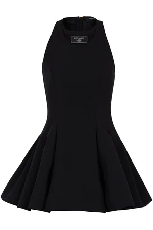 Balmain Minikleid mit Logo-Patch
