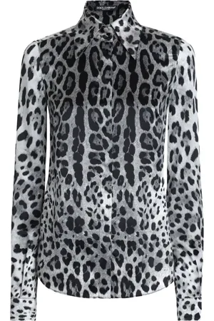 Dolce & Gabbana Bluse mit Leoparden-Print