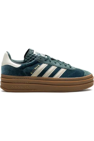 adidas Gazelle Bold WMNS Mineral Green Velvet Sneakers