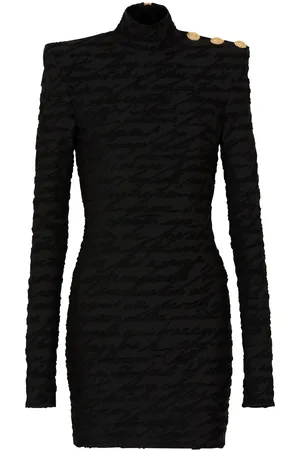 Balmain Minikleid mit Muster