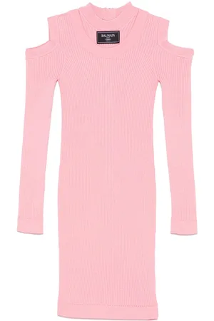 Balmain Geripptes Minikleid