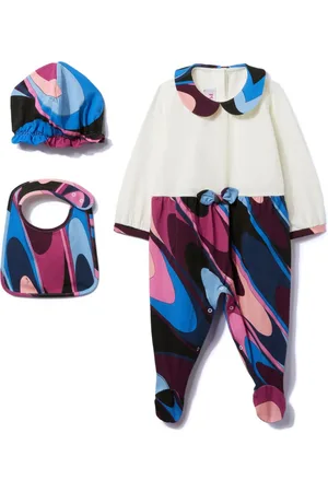 PUCCI Junior Strampler-Set mit Onde-Print