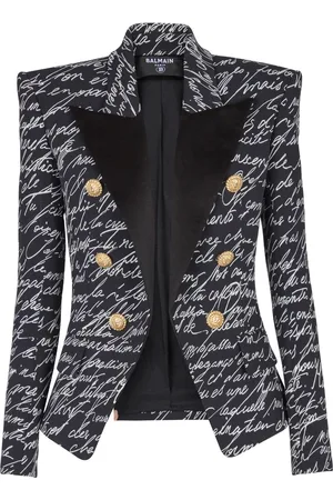 Balmain Klassische Love Letter Jacke
