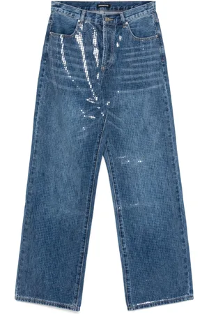 Ground Zero Jeans mit Paillettenverzierung