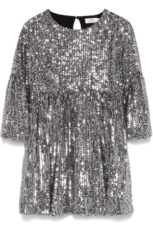Le pandorine Kleid mit Puffärmeln