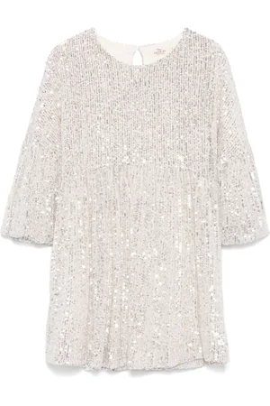 Le pandorine Kleid mit Puffärmeln