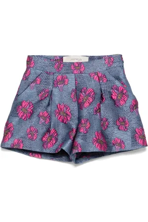 Simonetta Blumige Jacquard-Shorts