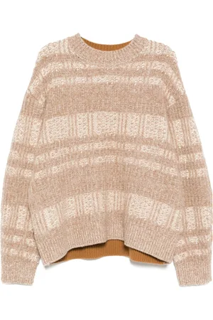 CROQUIS Karierter Pullover aus grobem Jacquard