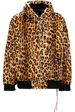 MASTERMIND Kapuzenjacke mit Leoparden-Print