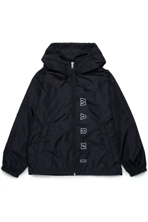 Marni Kapuzenjacke mit Logo-Print