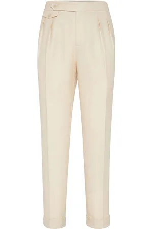 Brunello Cucinelli Hose mit Fischgrätenmuster