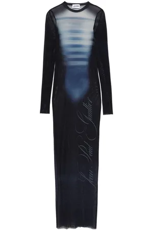 Jean Paul Gaultier Maxikleid in Netzoptik