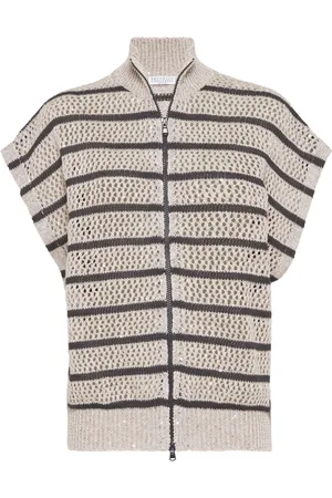 Brunello Cucinelli Gestreifter Cardigan