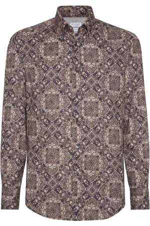 Brunello Cucinelli Hemd aus Baumwoll-Twill