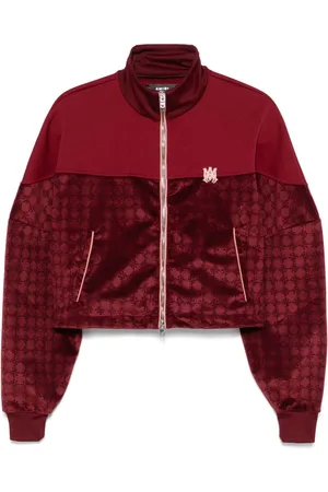 AMIRI Samtjacke mit MA-Monogramm