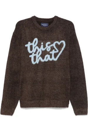 This Is Never That Pullover mit Herz-Logo