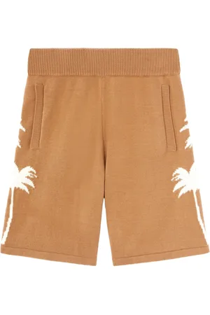 Palm Angels Gestrickte Shorts mit Palmen