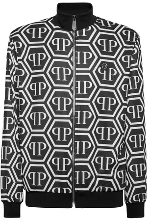 Philipp Plein Sportjacke mit Monogramm-Print
