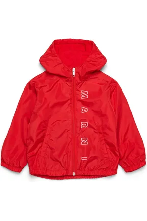 Marni Kapuzenjacke mit Logo-Print