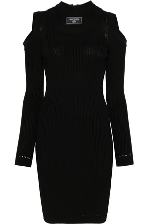 Balmain Minikleid mit Logo-Patch