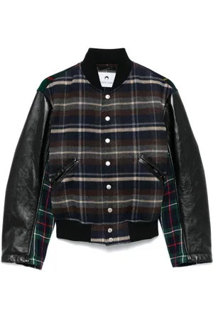 Marine Serre Regenerated Bomberjacke mit Schottenkaro