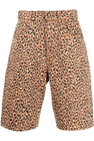 AMISH Jeans-Shorts mit Leoparden-Print
