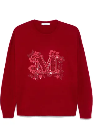 Max Mara Pullover mit Pailletten