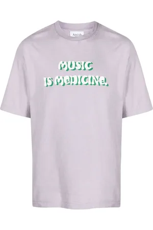 AMISH T-Shirt mit Slogan-Print