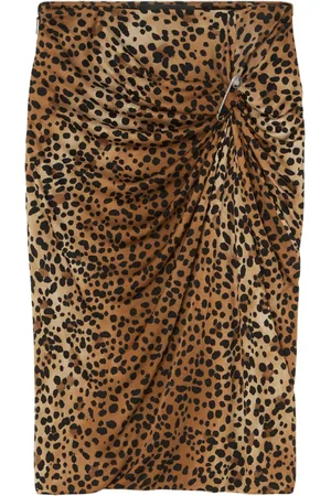 VERSACE Minirock mit Leoparden-Print