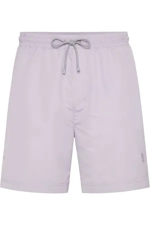 Brunello Cucinelli Badeshorts mit Logo-Stickerei