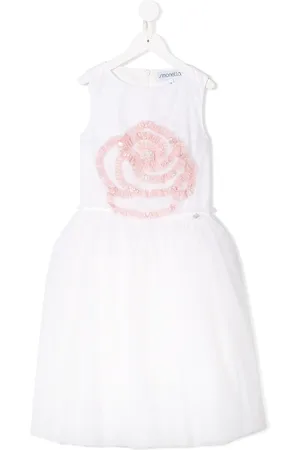 Simonetta Kleid mit Rosenstickerei